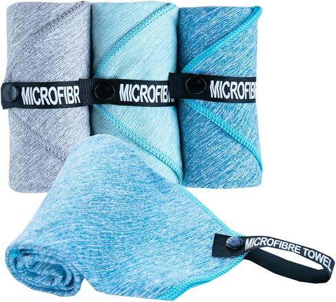 Microfiber Towels Quick Dry Gym Fast Drying Towels for Beach Camping Yoga Travel Sports Towels 3 Pack in Saudi Arabia