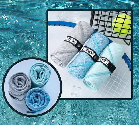 Microfiber Towels Quick Dry Gym Fast Drying Towels for Beach Camping Yoga Travel Sports Towels 3 Pack in Saudi Arabia