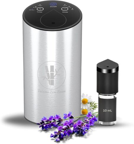 Waterless Essential Oil Diffuser Portable & Rechargeable Essential Oil Nebulizer Aromatherapy Diffuser 3/6/24Hr Continuous strong mist Fast Charge Long-Lasting Battery Home,Office, Car Diffuser in Saudi Arabia