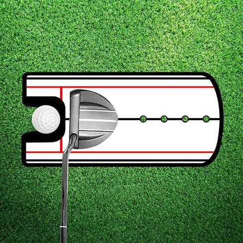 Golf Putting Mirror, Golf Alignment Mirror Training Aid Trainer, Portable Swing Trainer 12'' x 5.5'' - Practice Your Putting Alignment Tool in Kuwait