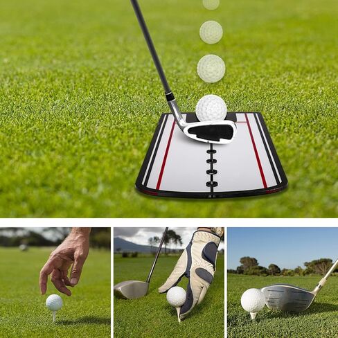 Golf Putting Mirror, Golf Alignment Mirror Training Aid Trainer, Portable Swing Trainer 12'' x 5.5'' - Practice Your Putting Alignment Tool in Kuwait