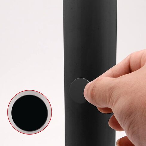 Self-Adhesive Screw Hole Stickers 5 Sheets/270 Pcs Adhesive PVC Screw Covers Dustproof Caps for Wooden Furniture Cabinet Accessories - 0.83inch/21mm (Black) in Saudi Arabia