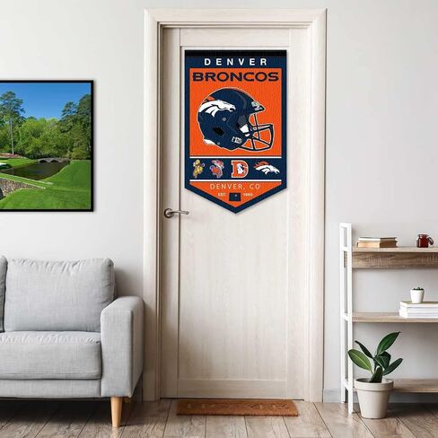Denver Broncos Heritage History Banner Pennant in Saudi Arabia