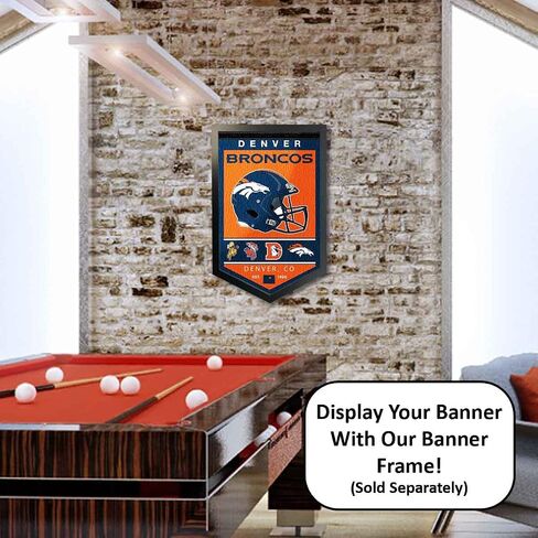 Denver Broncos Heritage History Banner Pennant in Saudi Arabia