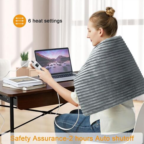 وسادة تدفئة مع شاشة LCD للظهر وسادات تدفئة كبيرة 33 بوصة × 17 بوصة in Kuwait