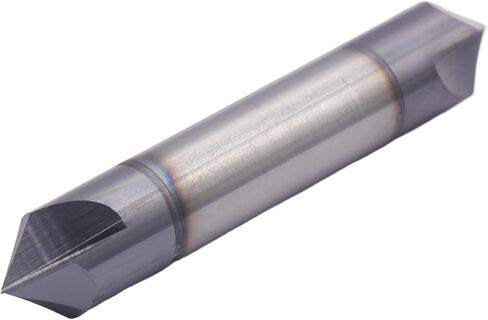 BestParts High Performance Solid Carbide End Mill, Chamfer Mill - Double End - AlTiN Coated, 2 Flute, 90° Chamfer Angle, 1/2" Cutting Diameter, 1/2" Shank Diameter, 3" Overall Length in Saudi Arabia