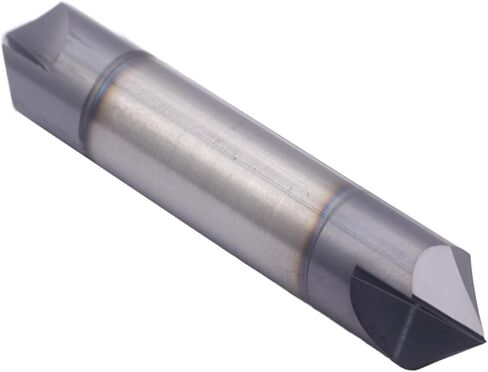 BestParts High Performance Solid Carbide End Mill, Chamfer Mill - Double End - AlTiN Coated, 2 Flute, 90° Chamfer Angle, 1/2" Cutting Diameter, 1/2" Shank Diameter, 3" Overall Length in Saudi Arabia
