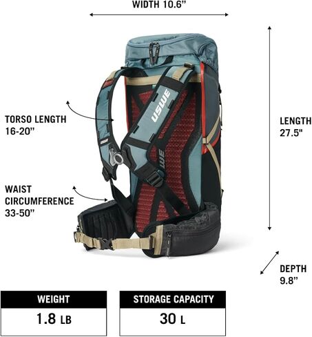 USWE Tracker 22L Daypack - Lightweight, High-End Comfort and Organization for Any Outdoor Adventure, L-XL in Kuwait