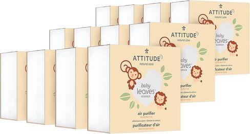 ATTITUDE Baby Air Purifier, Activated Carbon, Captures Stubborn Odors, Plant and Mineral-Based, Vegan, Good Night, 8 Ounce in Saudi Arabia