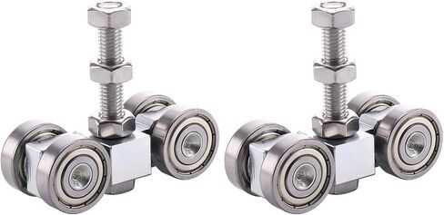 4 Wheel Trolley Assembly with Silent M10 Bolt for All Standart 1-5/8" or Taller Strut Channel Pack of 2 in Saudi Arabia