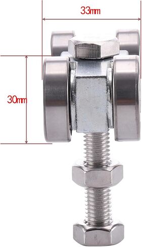 4 Wheel Trolley Assembly with Silent M10 Bolt for All Standart 1-5/8" or Taller Strut Channel Pack of 2 in Saudi Arabia