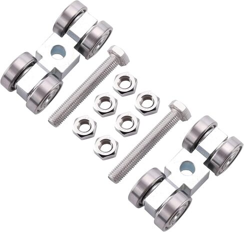 4 Wheel Trolley Assembly with Silent M10 Bolt for All Standart 1-5/8" or Taller Strut Channel Pack of 2 in Saudi Arabia