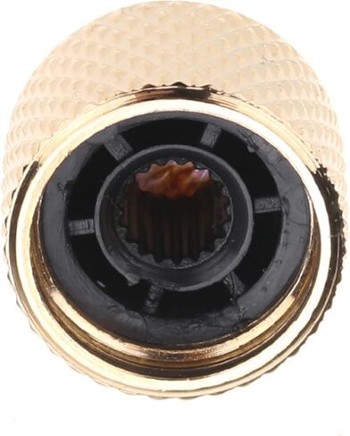 Musiclily Pro Traditional Metal Metric Size Abalone Top Dome Knobs for Fender Tele Telecaster Electric Guitar or Bass, Black (Set of 2) in Saudi Arabia