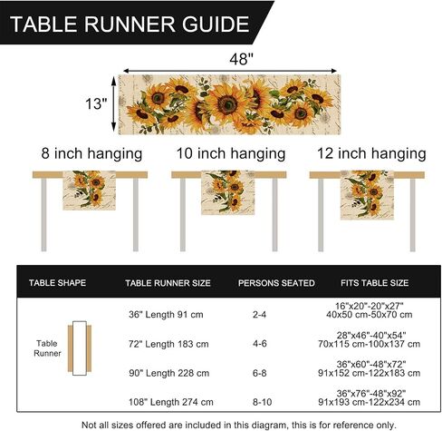 Seliem Fall Sunflower Placemats Set of 4, Spring Summer Yellow Floral Flowers Rustic Vintage Dining Table Place Mats, Eucalyptus Leaves Seasonal Kitchen Decor Home Decoration 12 x 18 Inch in Kuwait