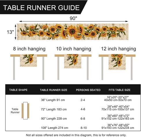 Seliem Fall Sunflower Placemats Set of 4, Spring Summer Yellow Floral Flowers Rustic Vintage Dining Table Place Mats, Eucalyptus Leaves Seasonal Kitchen Decor Home Decoration 12 x 18 Inch in Kuwait