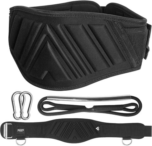 حزام رفع الأثقال والغطس 2 في 1، حزام الأثقال بحبل متعدد الوظائف حزام رفع الأثقال من أجل رفع الأثقال القرفصاء وسحب ما يصل إلى تدريبات كمال الأجسام in Kuwait