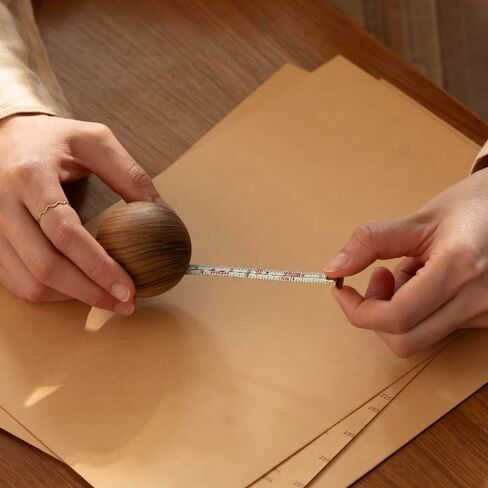 Ball Round Measuring Tape - Architecturally Designed Wooden Desk Accessory and Paperweight in Saudi Arabia