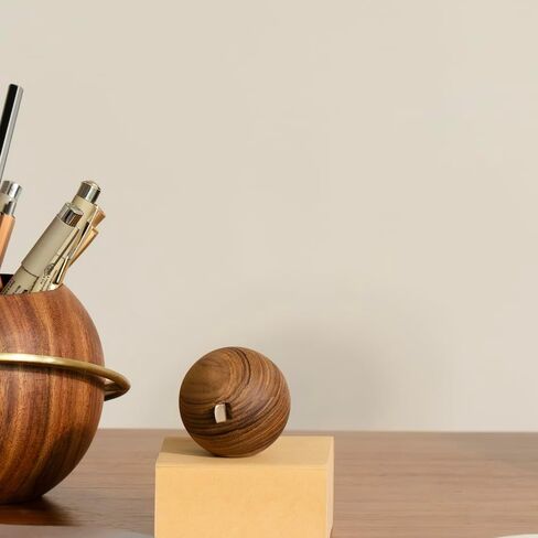 Ball Round Measuring Tape - Architecturally Designed Wooden Desk Accessory and Paperweight in Saudi Arabia