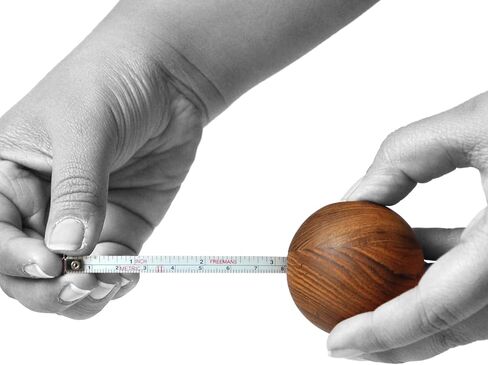 Ball Round Measuring Tape - Architecturally Designed Wooden Desk Accessory and Paperweight in Saudi Arabia