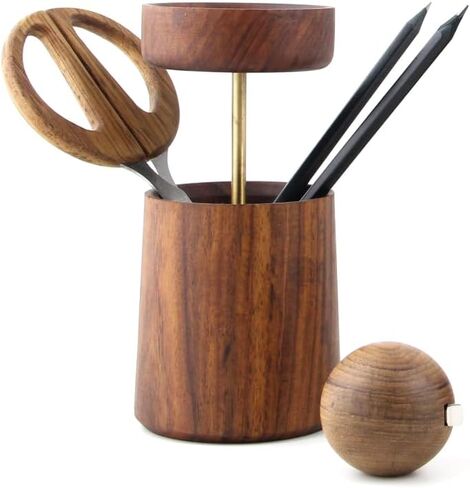 Ball Round Measuring Tape - Architecturally Designed Wooden Desk Accessory and Paperweight in Saudi Arabia