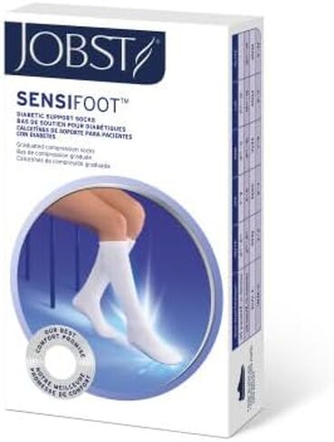 JOBST SensiFoot Diabetic Compression Socks 8-15 mmHg Crew Closed in Saudi Arabia