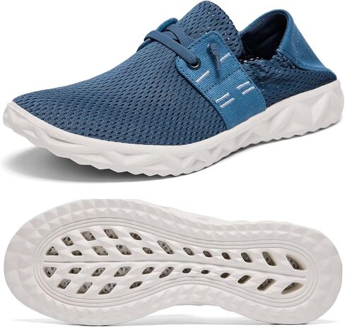 أحذية ALEADER الرجالية سهلة الارتداء الشبكية للمياه أحذية سفر كاجوال سريعة الجفاف in Kuwait