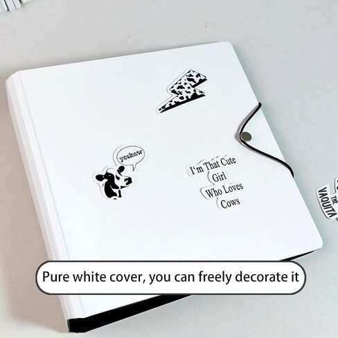 مجموعة كتب حامل بطاقات الصور Kpop مقاس A5 ألبوم بطاقات الصور الفوتوغرافية 6 حلقات Photocard Binder، مناسبة لـ Kpop 200 بطاقة مقاس 3 بوصات، مع 50 قطعة من أكمام بطاقات وامضة بالليزر، مع 20 ورقة ملصقات ملصقات لطيفة in Saudi Arabia