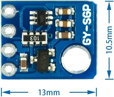 HiLetgo SGP30 TVOC eCO2 مستشعر الغاز مراقبة جودة الهواء مستشعر كشف الفورمالديهايد ثاني أكسيد الكربون مستشعر كشف اختبار الهواء الداخلي GY-SGP30 in Kuwait