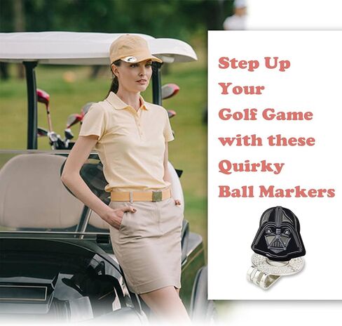 Golf Ball Marker with Magnetic Golf Hat Clip, Golf Accessories, Funny Golf Gifts Golf Decorationgs for Golf Lovers in Saudi Arabia