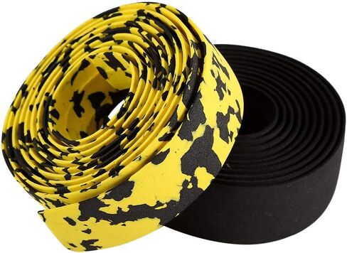 Handlebar Tape, 2Pcs Fade Resistance Bike Reflective Grip Wrap Tape with 2 Bar Plugs Cycling Handlebar Accessory in Saudi Arabia