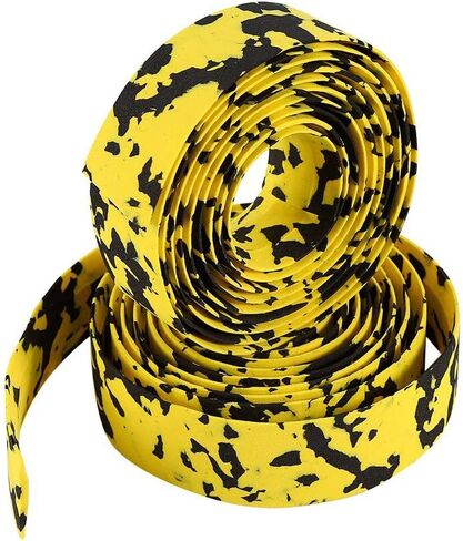 Handlebar Tape, 2Pcs Fade Resistance Bike Reflective Grip Wrap Tape with 2 Bar Plugs Cycling Handlebar Accessory in Saudi Arabia