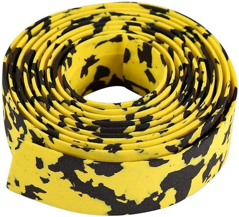 Handlebar Tape, 2Pcs Fade Resistance Bike Reflective Grip Wrap Tape with 2 Bar Plugs Cycling Handlebar Accessory in Saudi Arabia