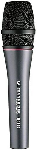 Sennheiser E865 Super-Cardioid Handheld Condenser Microphone with XLR-XLR Cable and Lightweight Boom Mic Stand in Saudi Arabia