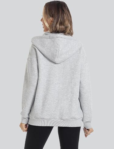 ROYLAMP 2024 Women's Oversized Zip Up Hoodies Sweatshirts Teen Girl Casual Fall Winter Drawstring Y2k Jackets with Pockets in Saudi Arabia