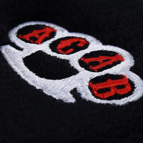Outdoor Sweat Band for Wrist- Embroidered Biker Sweat Absorbent Wrist Band - Terrycloth Black Arm Band for Sport in Saudi Arabia