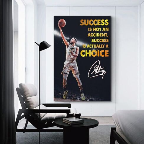 ملصق يوشان ستيفن كاري لكرة السلة NBA ملصق ديكور فني لوحة فنية جدارية جمالية لديكور غرفة النوم 12 × 18 بوصة (30 × 45 سم) 5 in Saudi Arabia