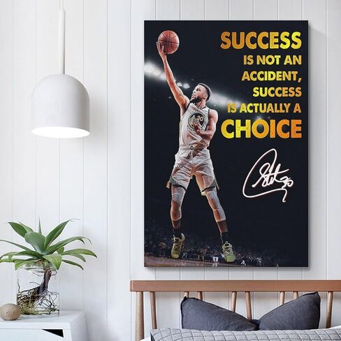 ملصق يوشان ستيفن كاري لكرة السلة NBA ملصق ديكور فني لوحة فنية جدارية جمالية لديكور غرفة النوم 12 × 18 بوصة (30 × 45 سم) 5 in Saudi Arabia