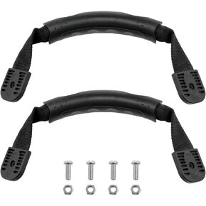 Lovelysp Kayak Carry Handles Canoe Side Mount Carry Handles Side Mount Kayak Handles Kayak Carry Replacement Handles with Mounting Screws (Black) 2PCS