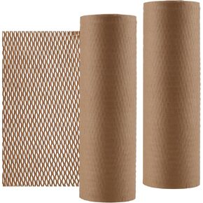 ورق تغليف على شكل قرص العسل مقاس 328 قدمًا × 12 بوصة، غلاف مبطن على شكل قرص العسل، لفة ورق تغليف على شكل قرص العسل، مستلزمات التعبئة للشحن والتعبئة والنقل in Kuwait