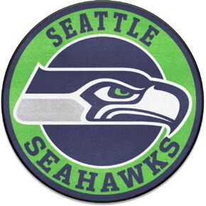 FANMATS 17975 NFL Seattle Seahawks Roundel Mat , 27" Diameter