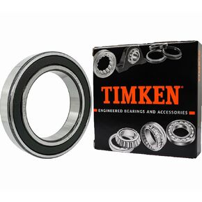TIMKEN 6013-2RS 1 Pcs Double Rubber Seal Bearings 65x100x18mm, Pre-Lubricated and Stable Performance and Cost Effective, Deep Groove Ball Bearings.