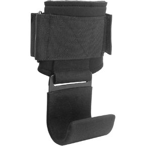 Wrist Hook Straps Adjustable Weight Lifting Strap with Hook Weightlifting Wristband for Gym Training (Black row hook)