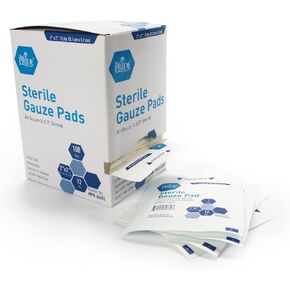 MedPride Hospital Grade Gauze Pad 12-ply (100/Box, 4 Inches X 4 Inches)...