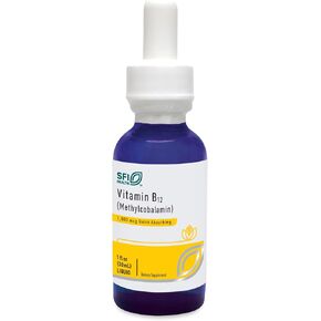 Klaire Labs B12 Liquid Drops 1mg - Vitamin B12 Drops 1000mcg Active Methylcobalamin - Methyl B12 with Liquid Delivery for Efficient Absorption - Hypoallergenic VIT B12 Supplement (30ml / 1 fl oz)