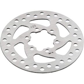 120 Brake Disc,Stainless steel Electric Scooter Skateboard Rotor Pad Electric Scooter Brake Disc Replacement Parts 34 Inner Diameter