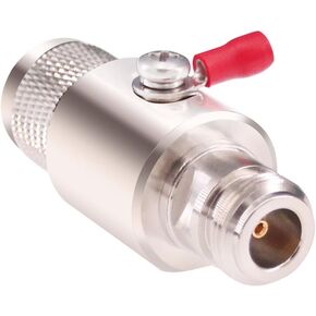 1pc Coaxial Lightning Arrestor N Lighting Protection Device N Male to Female Connector with 90V Gas Tube DC-3Ghz 50 Ohms(L15)
