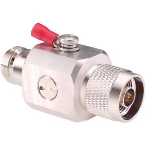 1pc Coaxial Lightning Arrestor N Lighting Protection Device N Male to Female Connector with 90V Gas Tube DC-3Ghz 50 Ohms(L18)