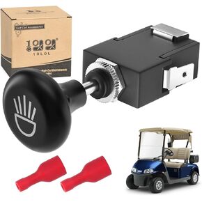 10L0L Golf Cart Headlight Push Pull Switch, Light Botton Light Switch for EZGO Club Car Yamaha