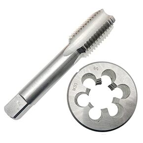 M30 x 3.5 Tap and Die Set RH M30 x 3.5mm Metric Thread Tap Die Right Hand M30x3.5 Thread Tap & Round Die Machine HSS Handle Tool