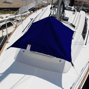 Marine Blue Hatch Umbrella for Sailboat | Protect open hatch from rain and sun